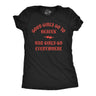 Womens Funny T Shirts Good Girls Go to Heaven Bad Girls Go Everywhere Graphic Tee