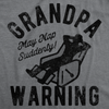 Mens Funny T Shirts Grandpa Warning Sarcastic Fathers Day Tee For Men