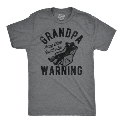 Mens Funny T Shirts Grandpa Warning Sarcastic Fathers Day Tee For Men