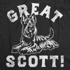 Womens Funny T Shirts Great Scott Sarcastic Puppy Graphic Novelty Tee For Ladies