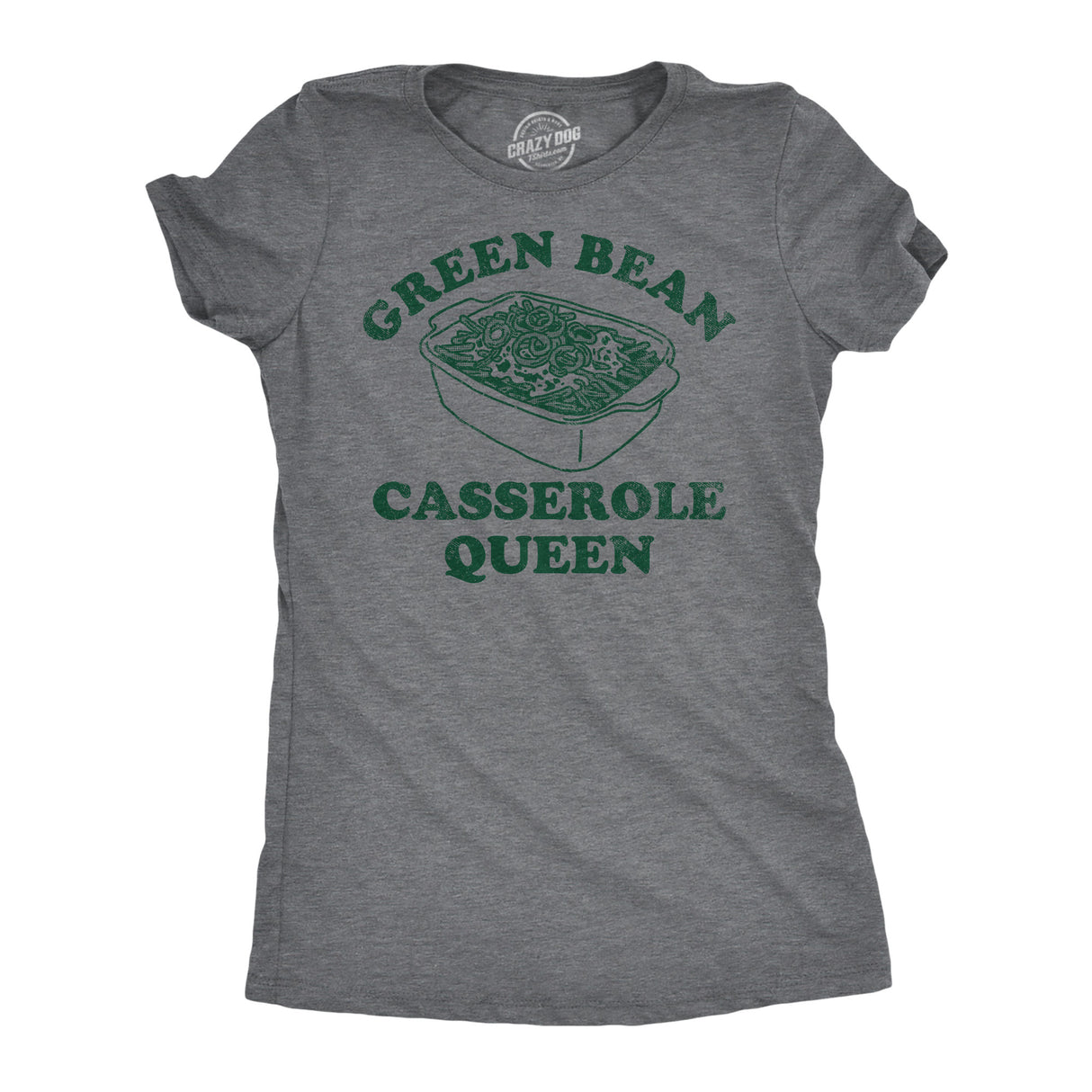 Womens Funny T Shirts Green Bean Casserole Queen Sarcastic Thanksgiving Dinner Graphic Tee For Ladies
