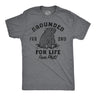 Mens Grounded for Life T Shirt Funny Groundhogs Day Joke Tee for Guys