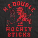 Mens Funny T Shirts H E Double Hockey Sticks Sarcastic Devil Graphic Novelty Hell Tee for Men