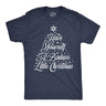 Mens Funny T Shirts Have Yourself A Badass Little Christmas Sarcastic Graphic Novelty Xmas Tee For Men