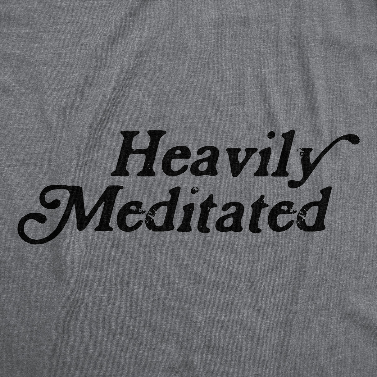 Womens Funny T Shirts Heavily Meditated Shirt Zen Graphic Tee For Ladies