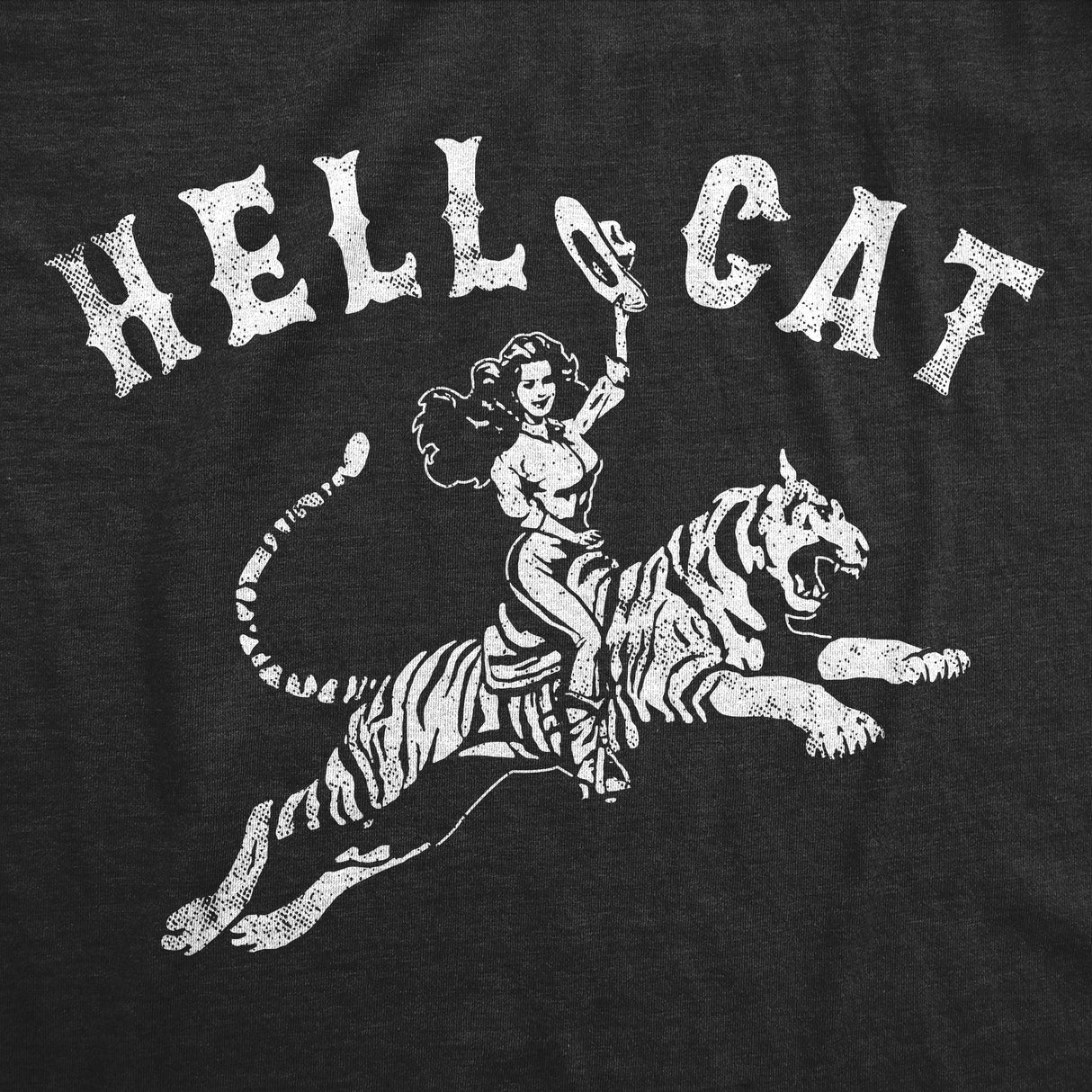 Womens Funny T Shirts Hell Cat Sarcastic Tiger Graphic Novelty Tee For Ladies