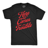 Mens Here Comes Trouble Funny T Shirts Sarcastic Graphic Tee For Men