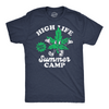 Mens High Life Summer Camp Funny T Shirts Sarcastic 420 Graphic Tee For Men