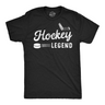 Mens Funny T Shirts Hockey Legend Sarcastic Sports Graphic Tee For Men