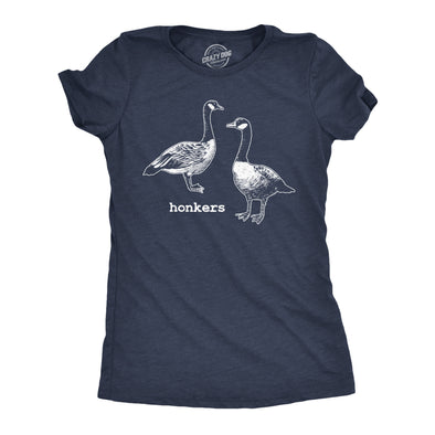 Womens Funny T Shirts Honkers Sarcastic Goose Graphic Tee For Ladies