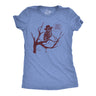 Womens Funny T Shirts Hootin Leads To Hollerin Sarcastic Owl Graphic Tee For Ladies
