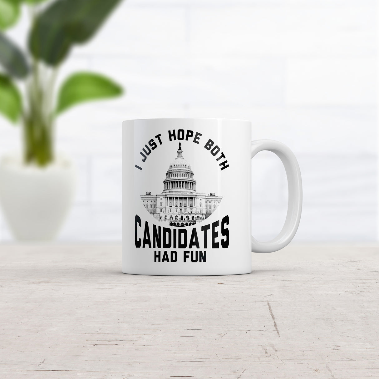 I Just Hope Both Candidates Had Fun Mug Funny Sarcastic Voting Coffee Cup-11oz
