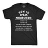 Mens Funny T Shirts How to Speak Midwestern Sarcastic Country Graphic Novelty Tee for Men