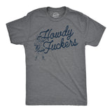 Mens Howdy Fuckers Funny T Shirts Sarcastic Cowboy Graphic Tee For Men