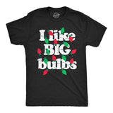 Mens Funny T Shirts I Like Big Bulbs Sarcastic Christmas Lights Graphic Tee for Men
