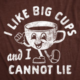 Mens Funny T Shirts I Like Big Cups and I Cannot Lie Sarcastic Caffeine Lovers Tee for Men