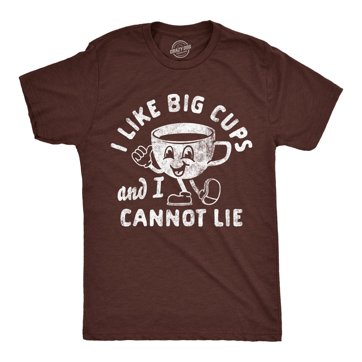 Mens Funny T Shirts I Like Big Cups and I Cannot Lie Sarcastic Caffeine Lovers Tee for Men