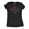 Womens Funny T Shirts I Like Christmas Shit and The Word Fuck Sarcastic Xmas Graphic Tee for Ladies
