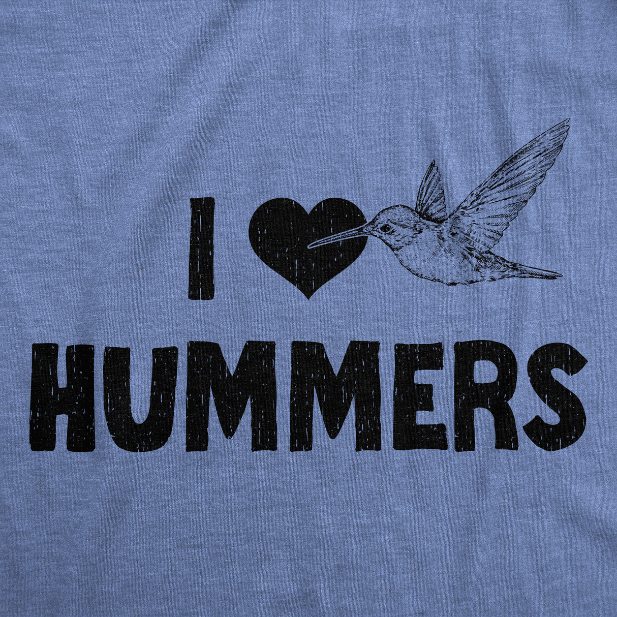 Mens Funny T Shirts I Heart Hummers Sarcastic Humming Bird Graphic Tee For Men