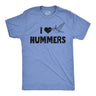 Mens Funny T Shirts I Heart Hummers Sarcastic Humming Bird Graphic Tee For Men