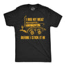 Mens Funny T Shirts I Rub My Meat Before I Stick It In Sarcastic Grilling Tee for Men