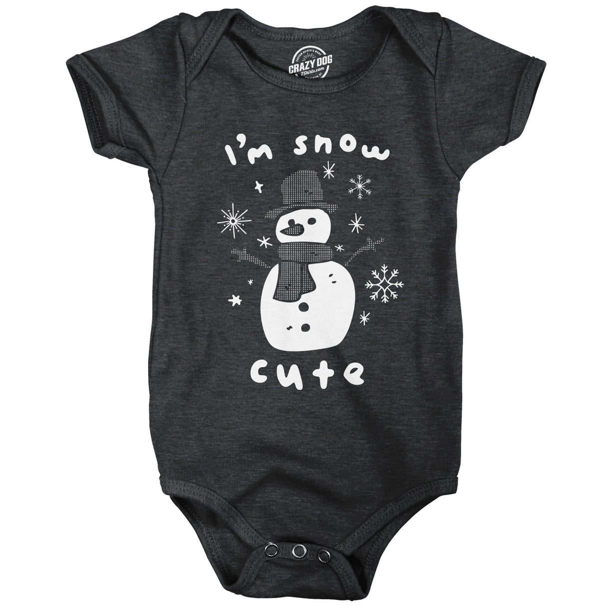 Im Snow Cute Baby Bodysuit Sarcastic Adorable Snowman Graphic Jumper For Infants