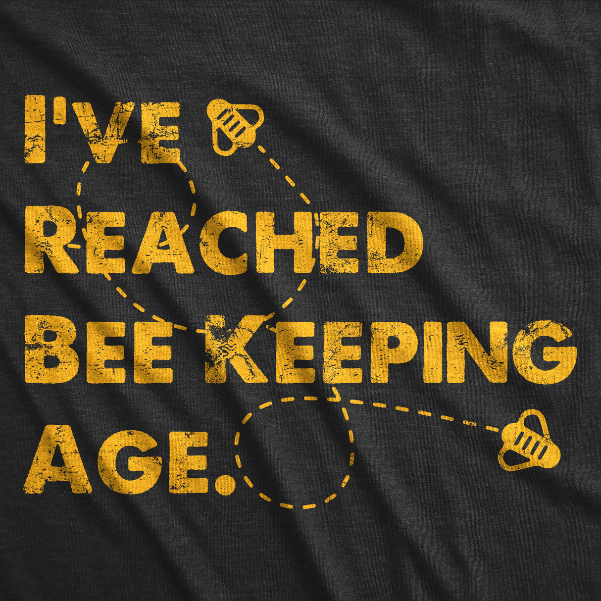 Mens Funny T Shirts Ive Reached Bee Keeping Age Sarcastic Beehive Graphic Tee for Men