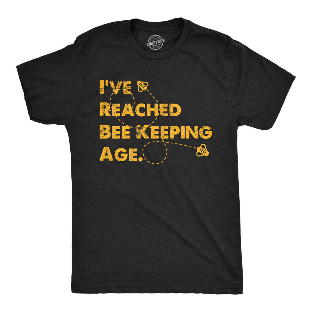 Mens Funny T Shirts Ive Reached Bee Keeping Age Sarcastic Beehive Graphic Tee for Men