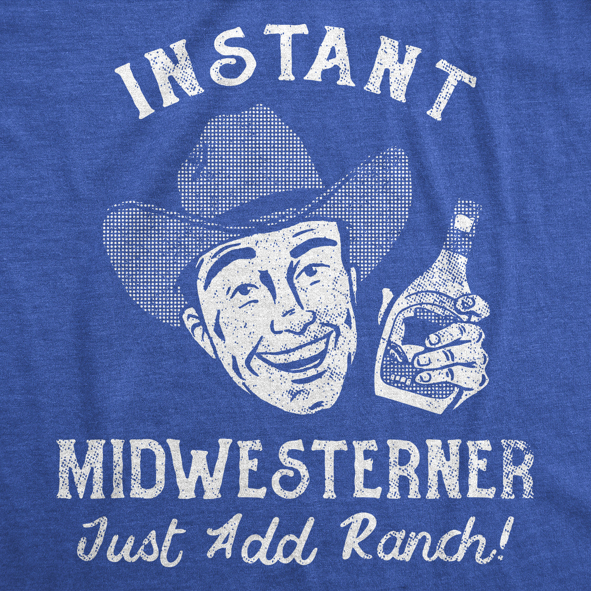 Mens Funny T Shirts Instant Midwesterner Sarcastic Food Graphic Novelty Tee for Men