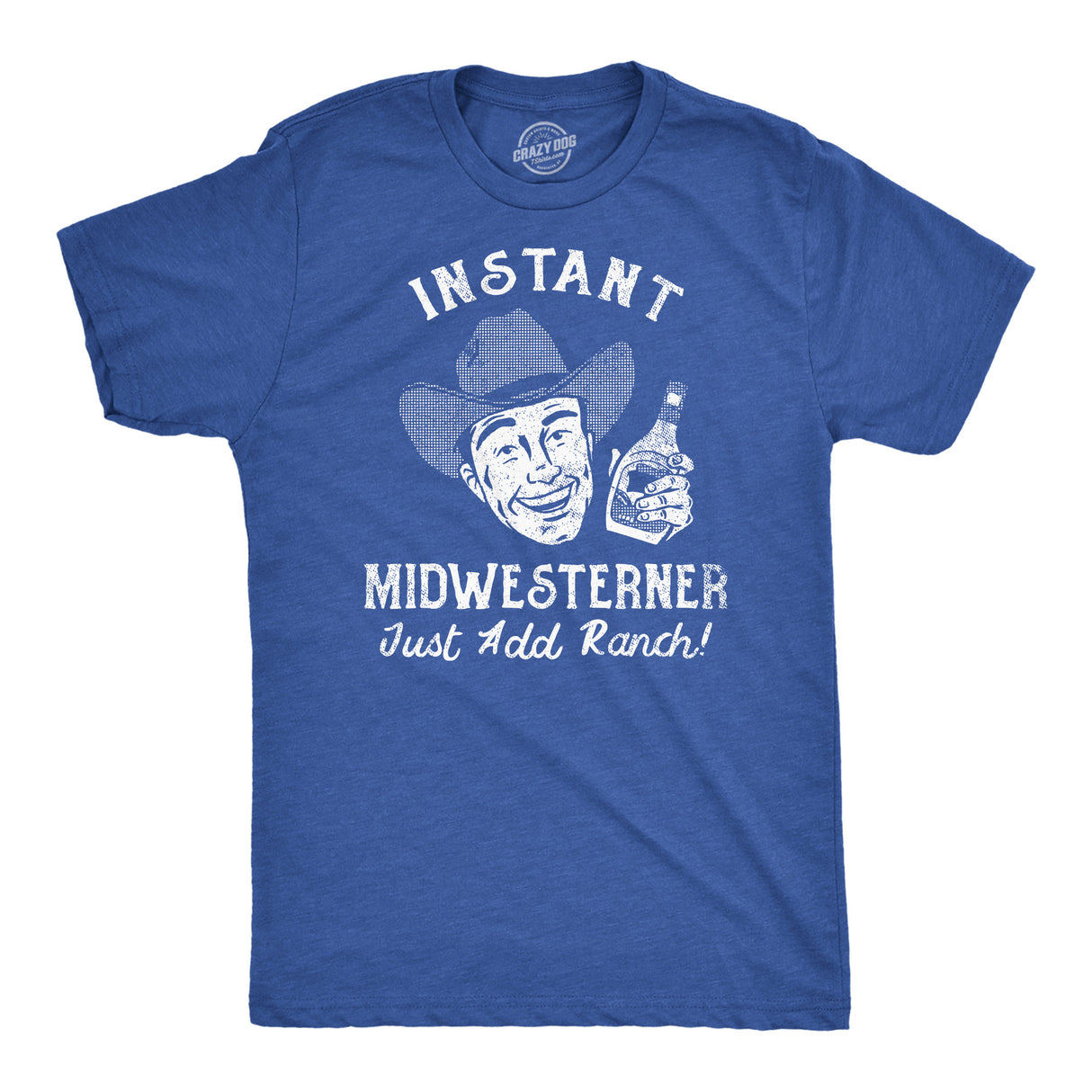 Mens Funny T Shirts Instant Midwesterner Sarcastic Food Graphic Novelty Tee for Men
