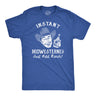 Mens Funny T Shirts Instant Midwesterner Sarcastic Food Graphic Novelty Tee for Men