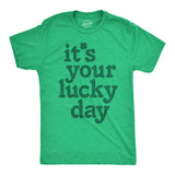 Mens Funny T Shirts Its Your Lucky Day St Patricks Day Graphic Tee for Men