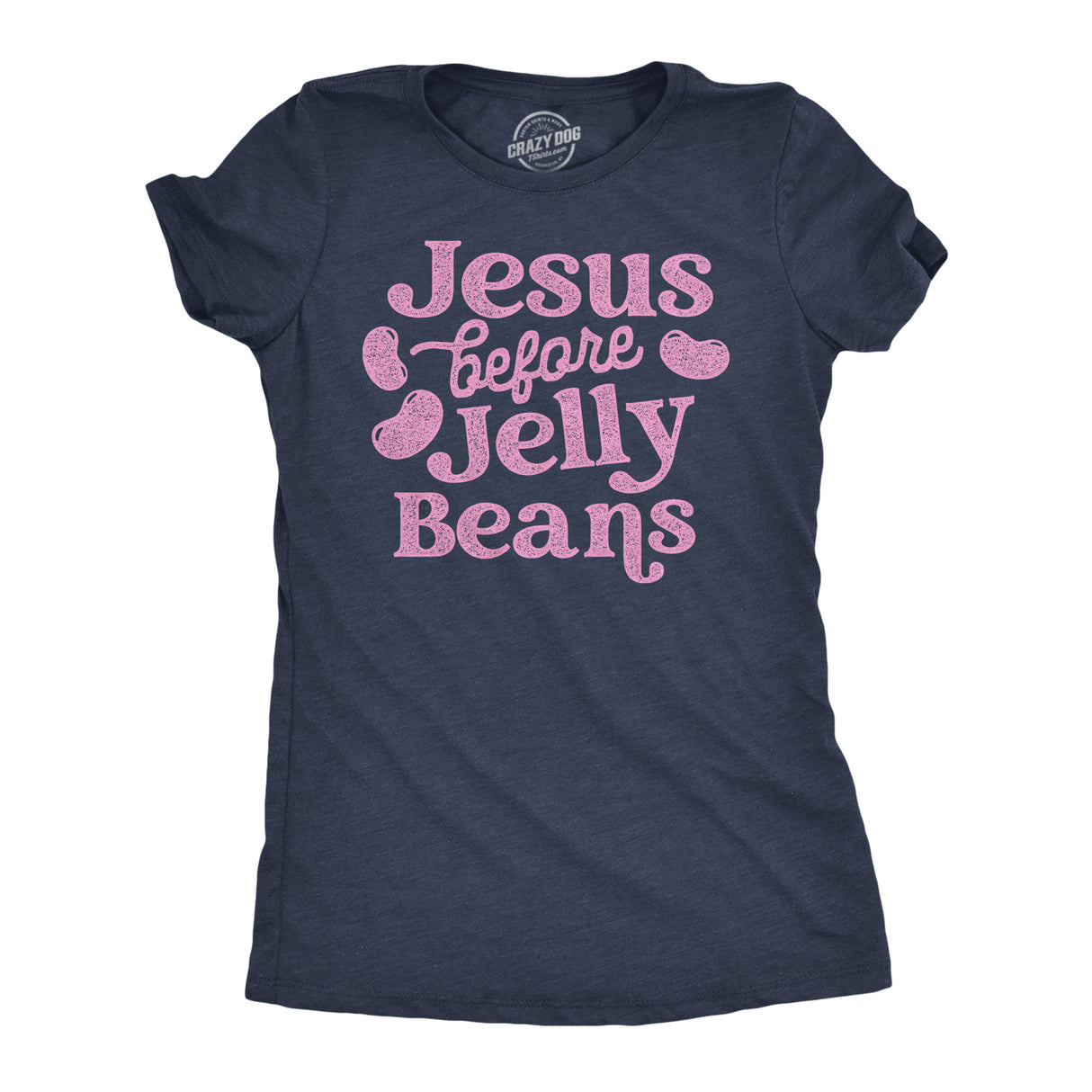 Womens Funny T Shirts Jesus Before Jelly Beans Sarcastic Easter Tee For Ladies