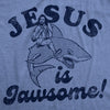 Womens Jesus Is Jawsome Funny Easter T Shirts Sarcastic Christian Tee For Ladies