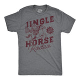 Mens Funny T Shirts Jingle Horse Rodeo Sarcastic Christmas Santa Graphic Novelty Tee For Men