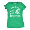 Womens Funny T Shirts Just A Girl Who Loves Christmas Sarcastic Xmas Graphic Tee For Ladies