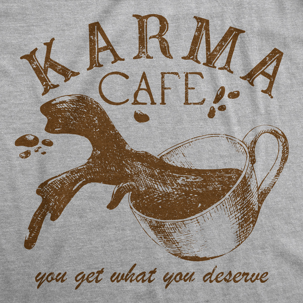 Mens Funny T Shirts Karma Cafe Sarcastic Coffee Graphic Tee For Men