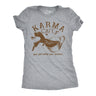 Womens Funny T Shirts Karma Cafe Sarcastic Coffee Graphic Tee For Ladies