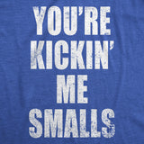 Maternity Kicking Me Smalls Funny T shirt Pregnancy Announcement Novelty Tee