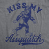 Mens Funny T Shirts Kiss My Assquatch Sarcastic Bigfoot Graphic Novelty Tee For Men