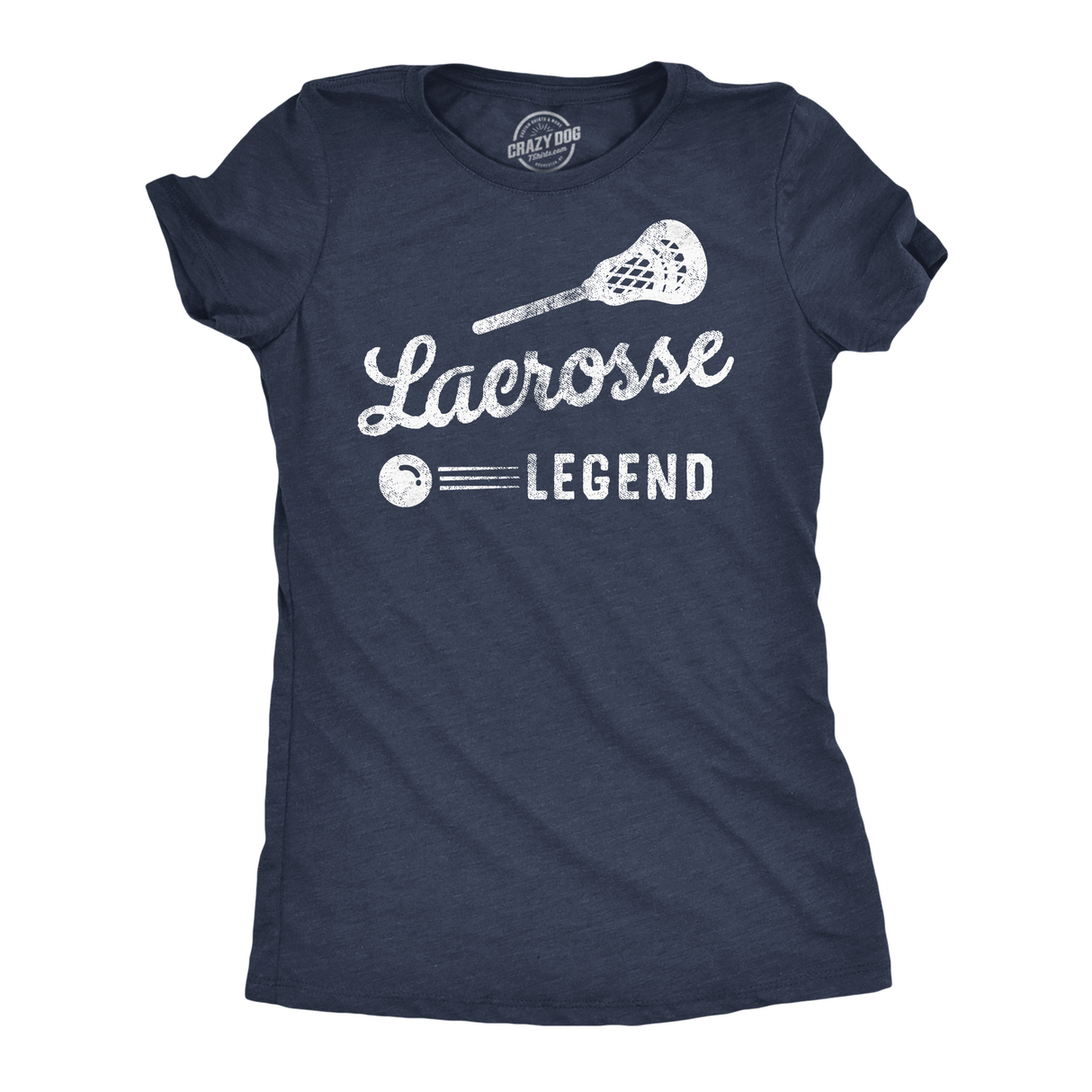 Womens Funny T Shirts Lacrosse Legend Sarcastic Sports Graphic Tee For Ladies