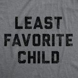 Mens Funny T Shirts Least Favorite Child Sarcastic Family Graphic Tee for Men