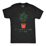 Mens Funny T Shirts Let It Grow Sarcastic 420 Christmas Graphic Tee For Men