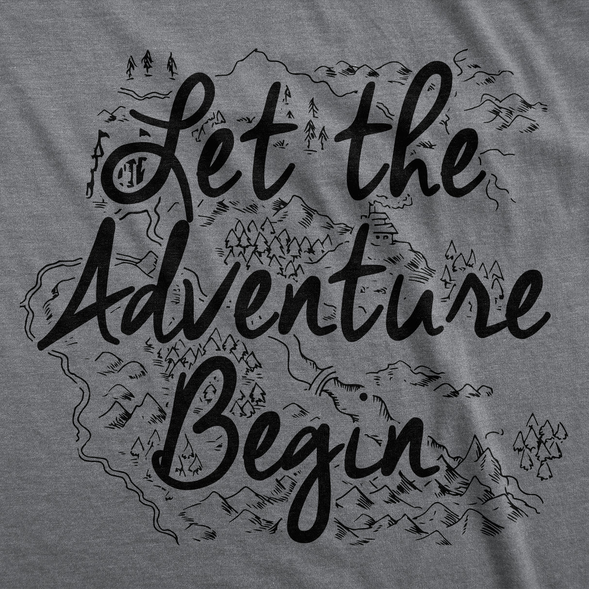 Let The Adventure Begin Baby Bodysuit Funny Cute Graphic Novelty Jumper For Infants