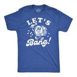 Mens Funny T Shirts Lets Bang Sarcastic Drum Graphic Novelty Music Tee for Men