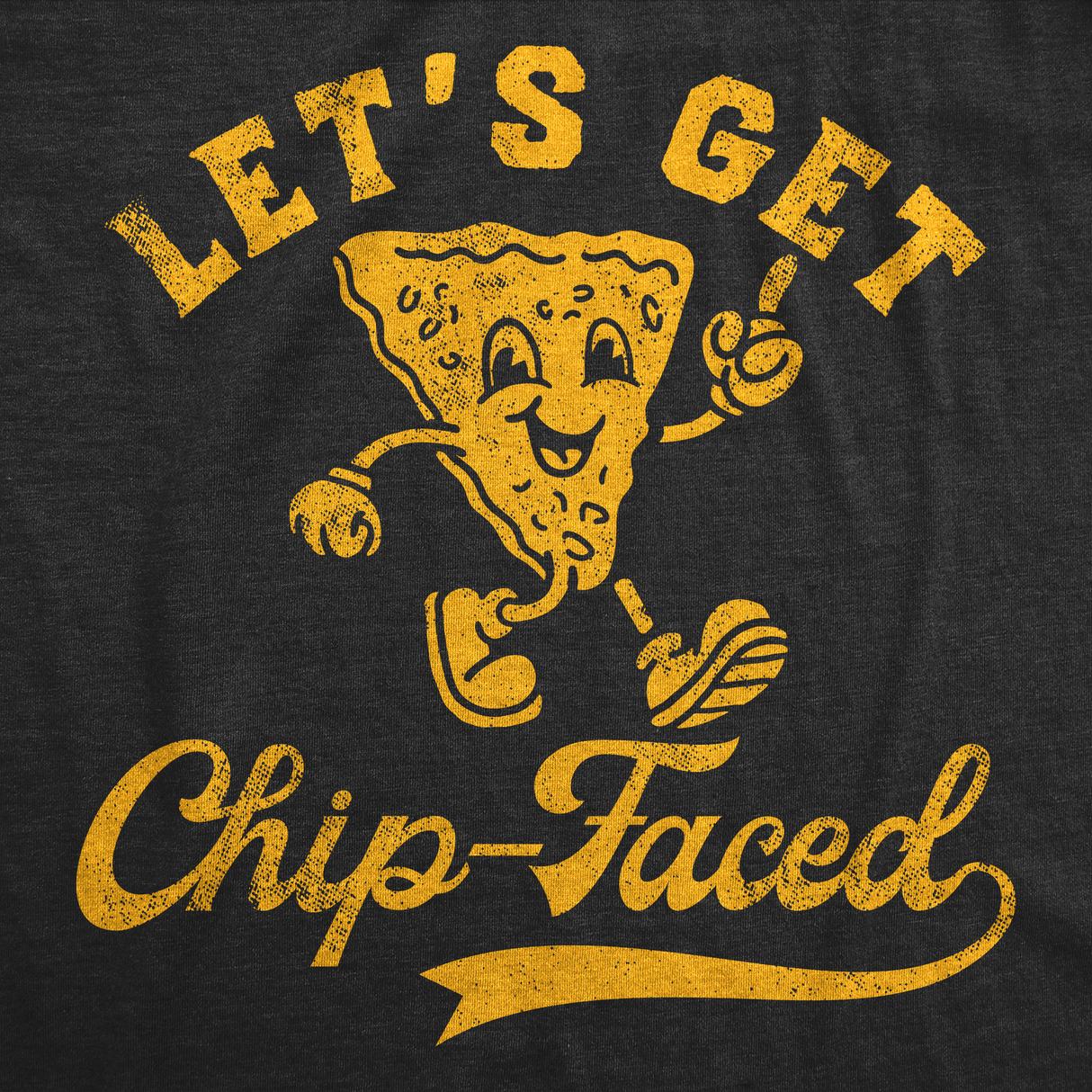 Mens Funny T Shirts Lets Get Chip Faced Sarcastic Party Graphic Tee for Men