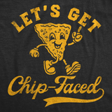 Mens Funny T Shirts Lets Get Chip Faced Sarcastic Party Graphic Tee for Men