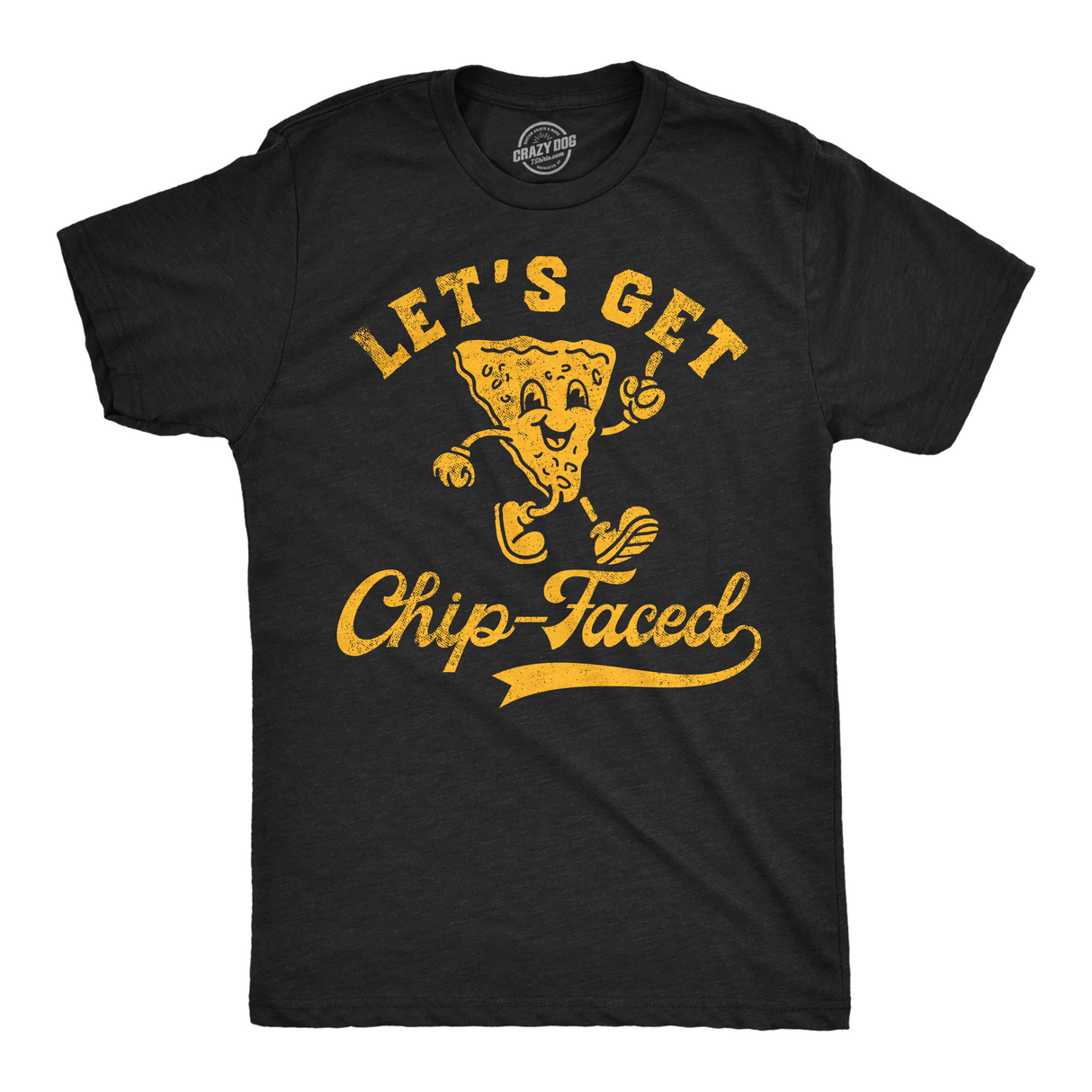 Mens Funny T Shirts Lets Get Chip Faced Sarcastic Party Graphic Tee for Men