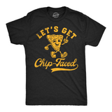 Mens Funny T Shirts Lets Get Chip Faced Sarcastic Party Graphic Tee for Men