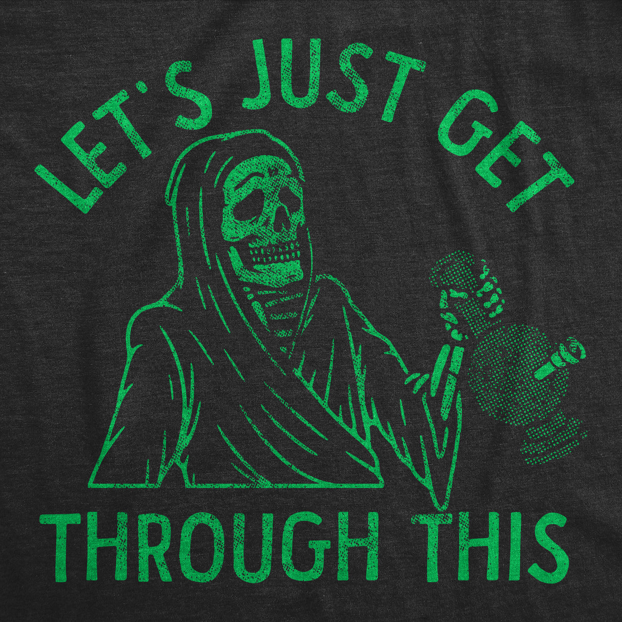 Mens Funny T Shirts Lets Just Get Through This Weed Sarcastic 420 Graphic Tee For Men